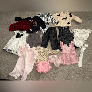 Matching Sets of toddler clothes 12 months nicole miller 
Carter’s pants dress